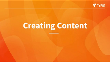 Creating Content - TYPO3 Editors Guide v13